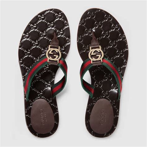 gucci thong flip flops women|women Gucci slides size 11.